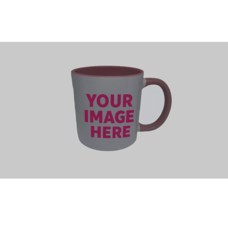 11 oz Mugs Pink/White (Custom)